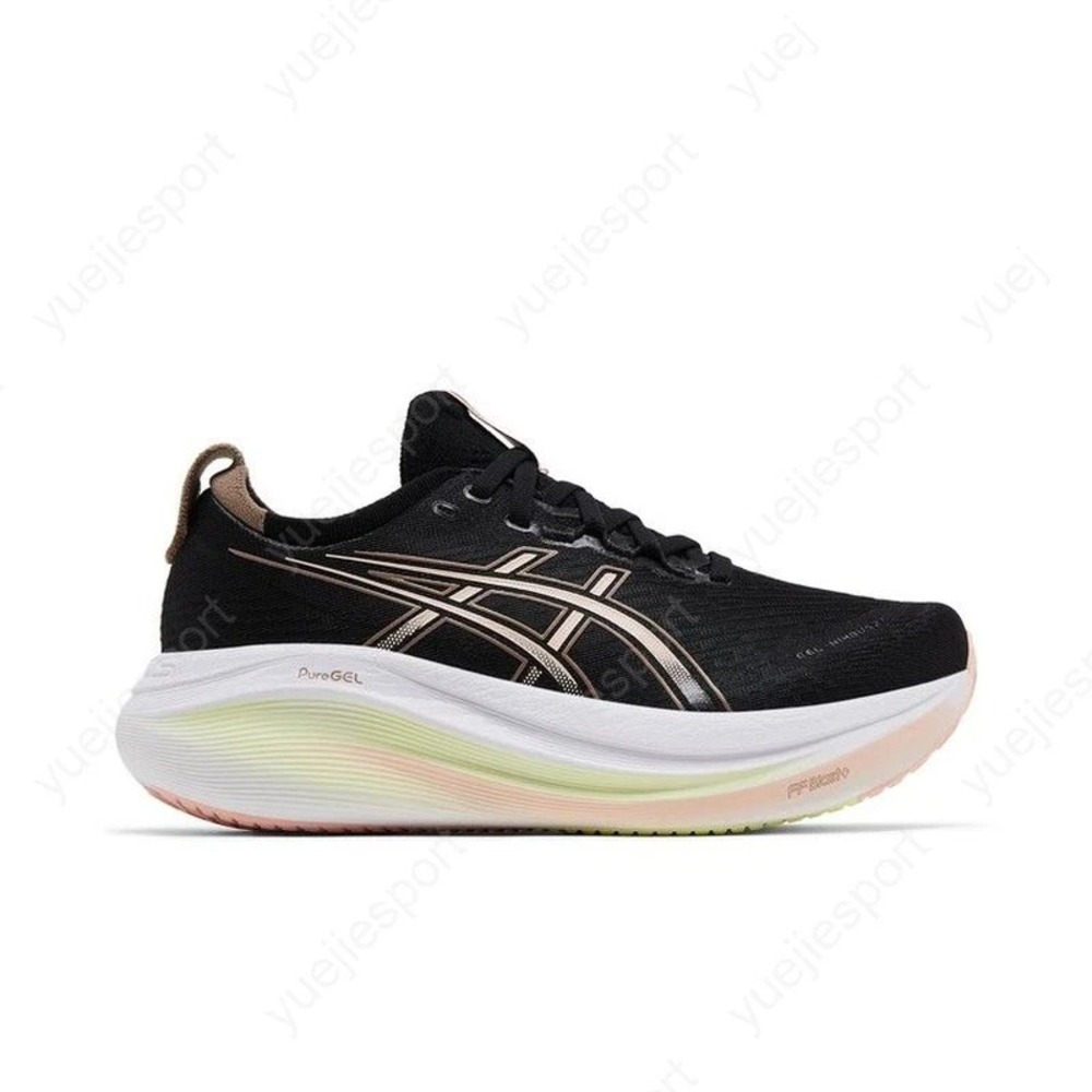 Womens Size 8.5 ASICS Gel Nimbus 27 Black Breeze Running Shoes 1012B753-003 NEW